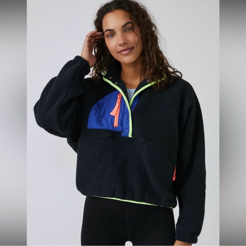 Free People hit the slopes fleece pullover